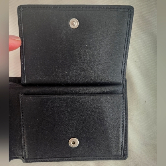 Black Leather Wallet Sillems - Picture 4 of 6